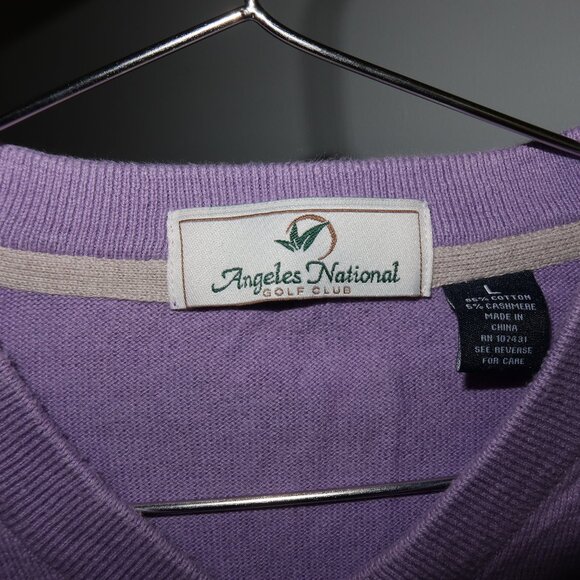 Angeles National Golf Club Purple Sweater - Picture 3 of 6